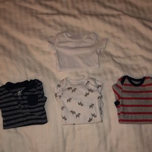 Preemie baby boy clothing bundle